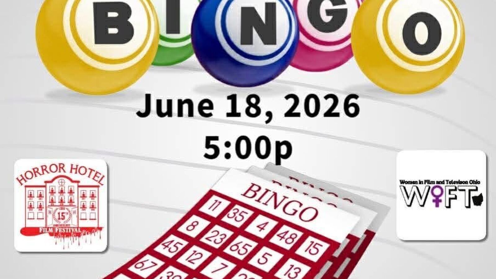 Filmmaker Networking Bingo | June 18, 2026 at 5:00pm | Greater